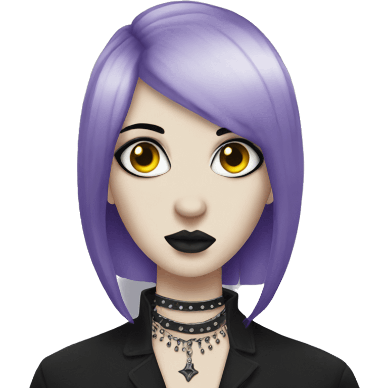 Goth with piercings  emoji