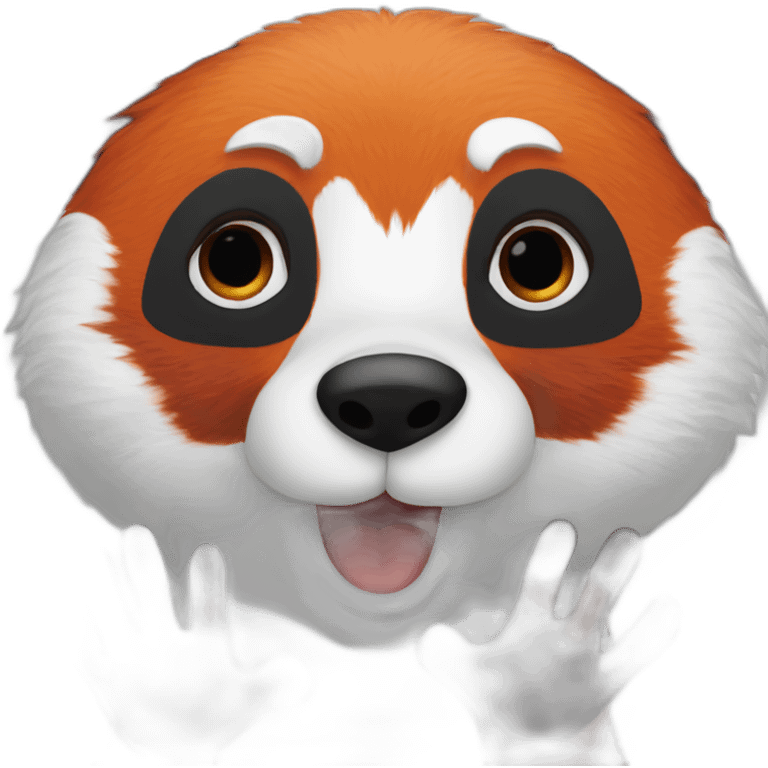 red-panda-hand-in-front-of-eyes emoji