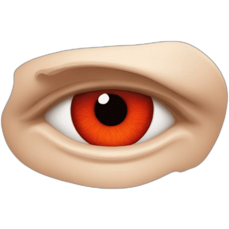 Les yeux très rouges irrités emoji