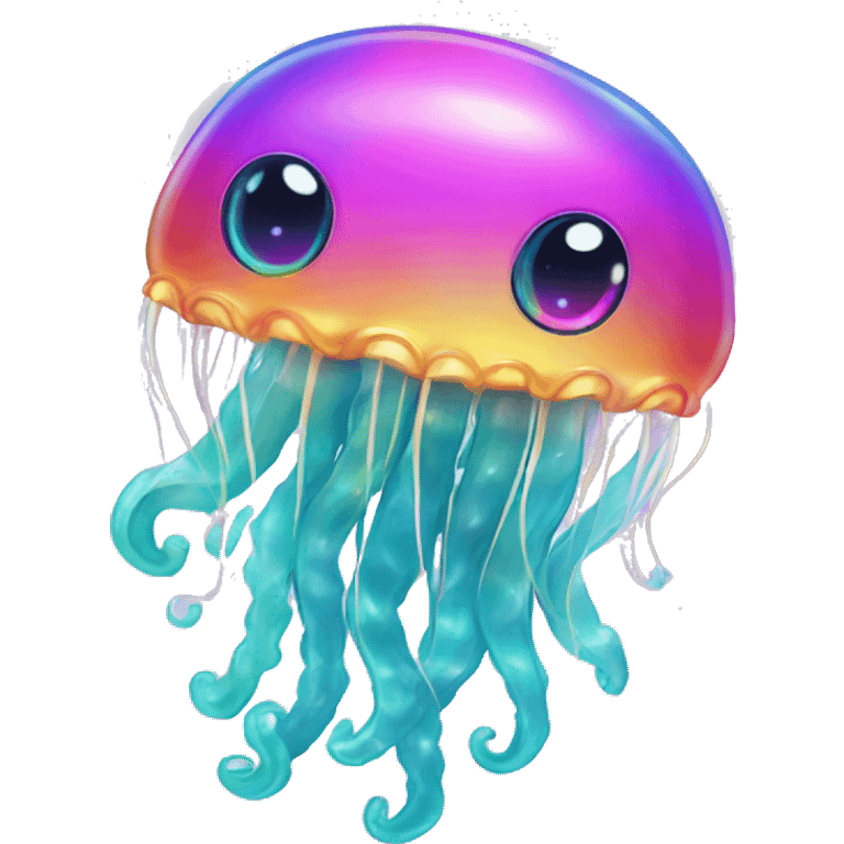 Lisa frank jellyfish emoji