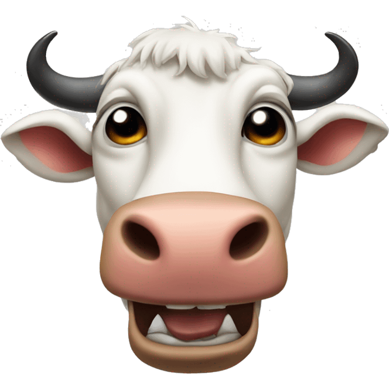 Evil cow emoji