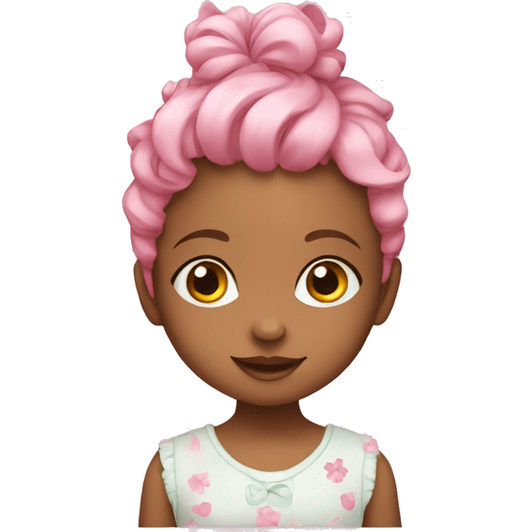 young little baby girl birthday emoji