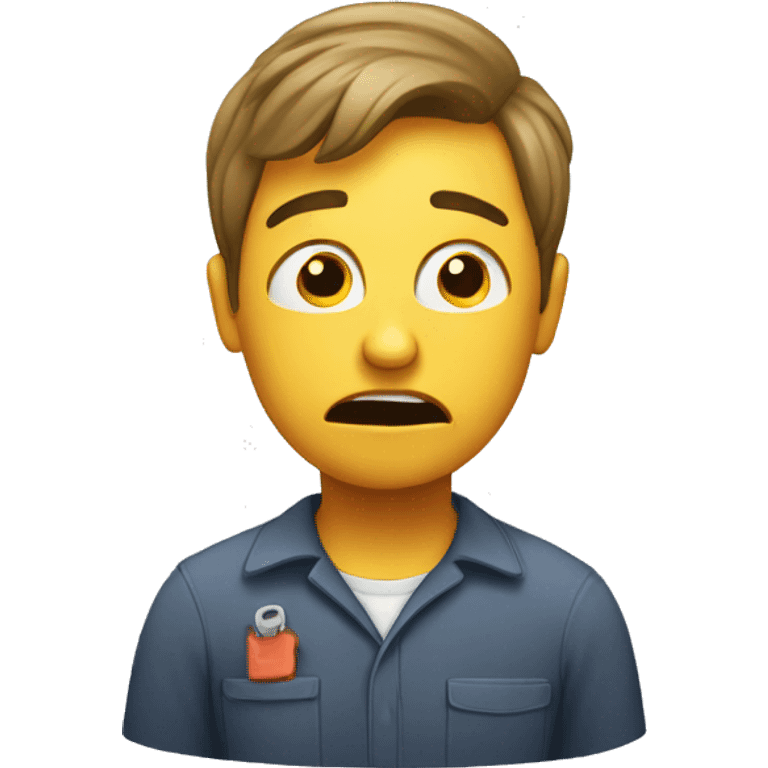 stressed worker emoji