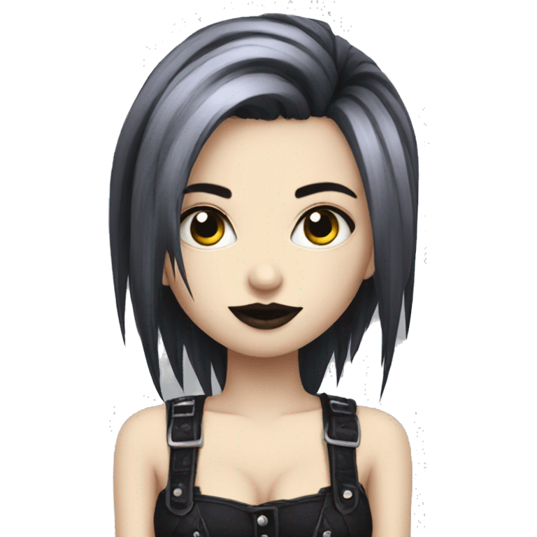 Cute Gothic Punk Lady emoji