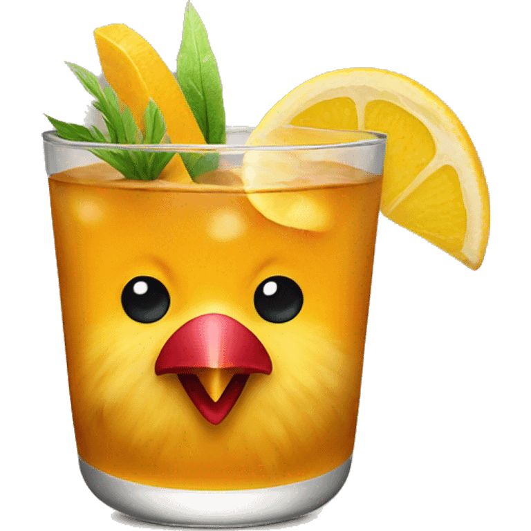 Chicken cocktail emoji