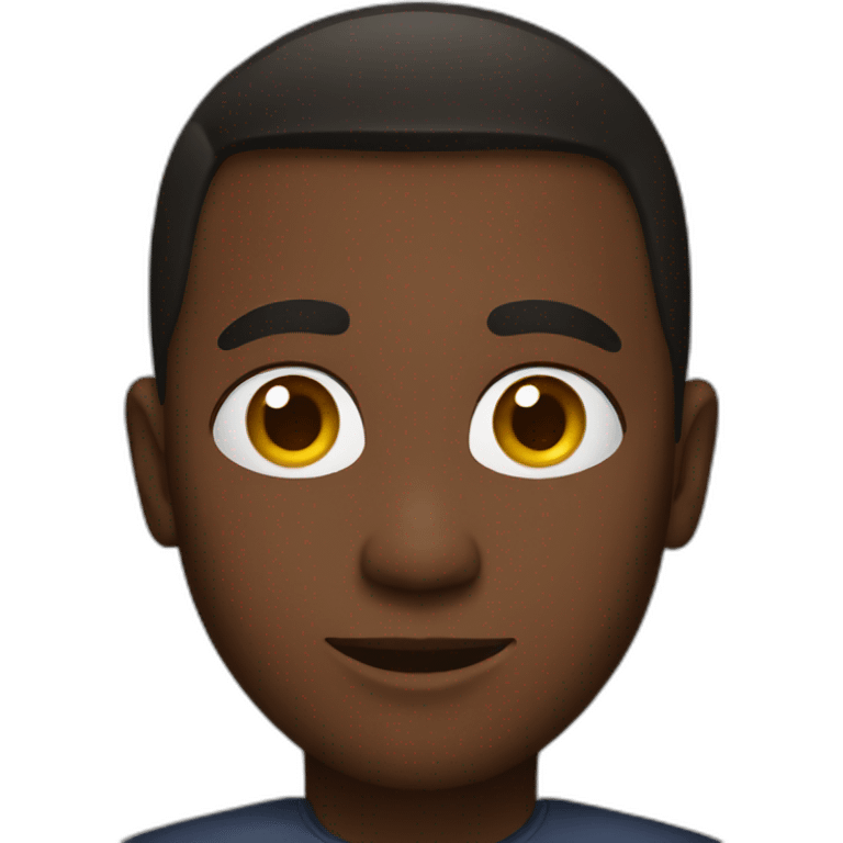 A black person emoji