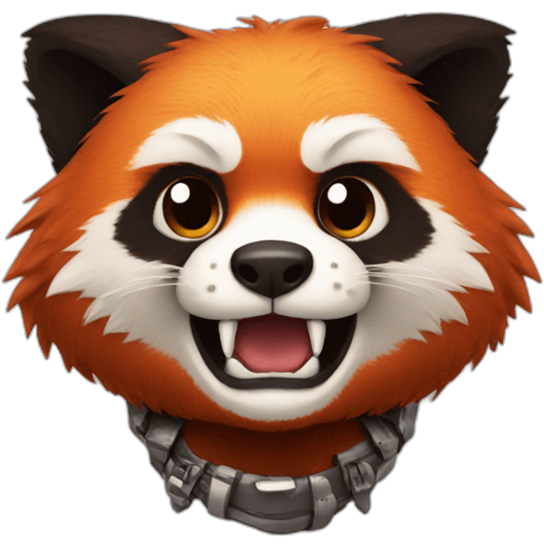 heavy metal red panda emoji