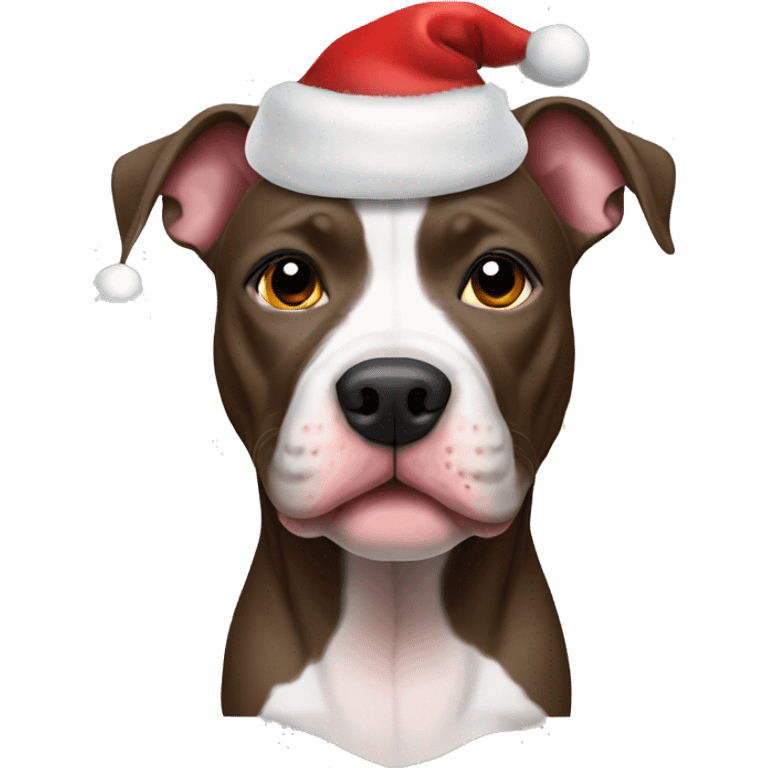 Christmas pitbull emoji