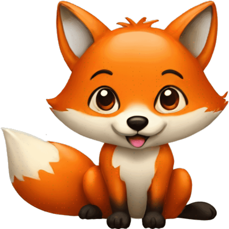 Fox with mole emoji