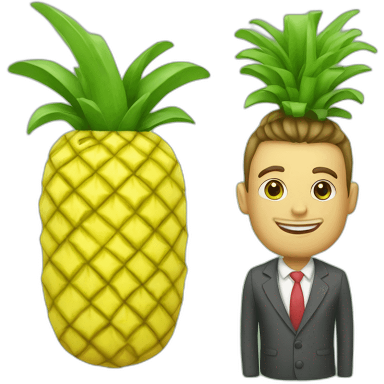 Ananas et pasteque emoji