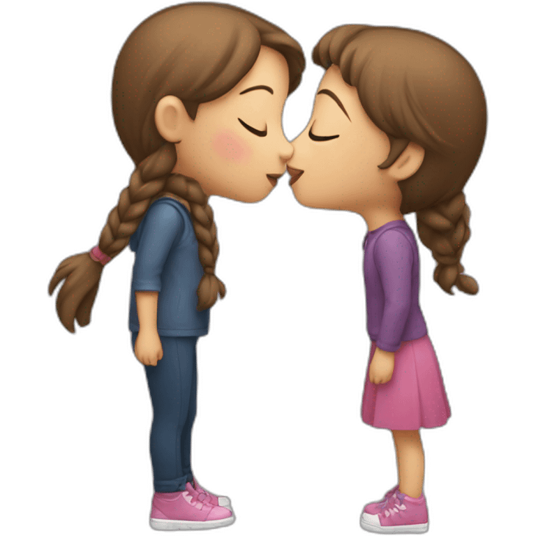 Girl kissing as emoji