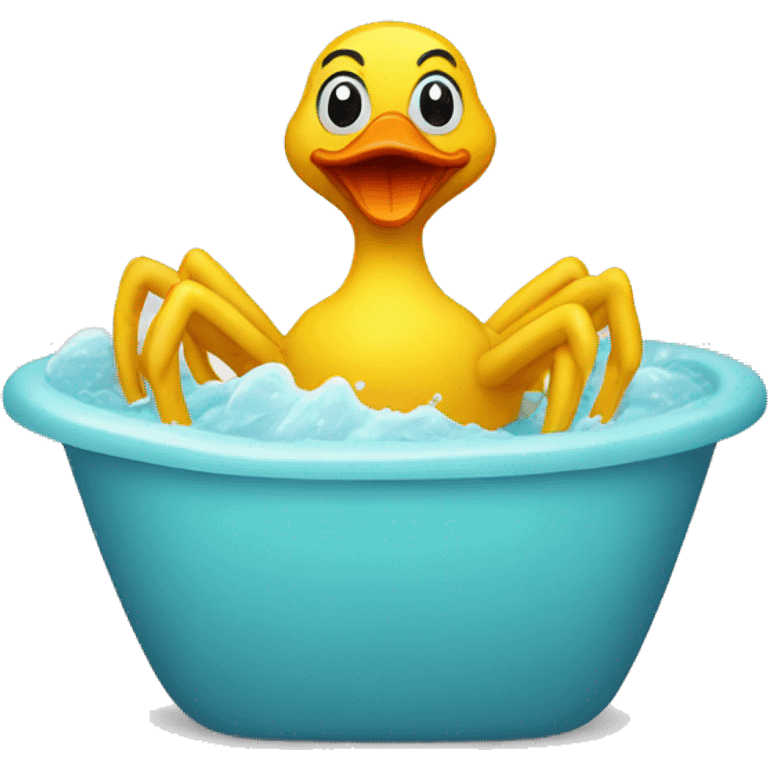 Bath spider duck emoji