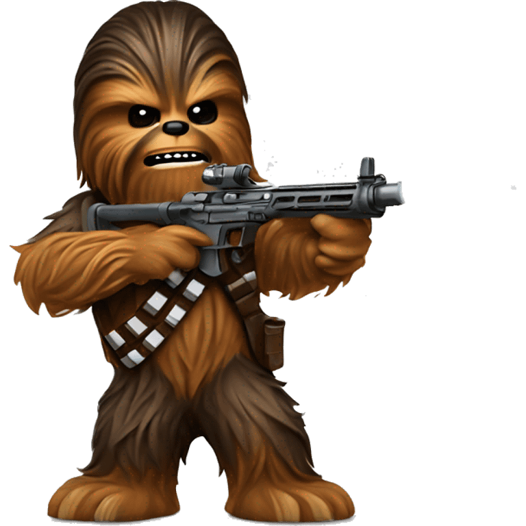 Chewbacca shooting emoji