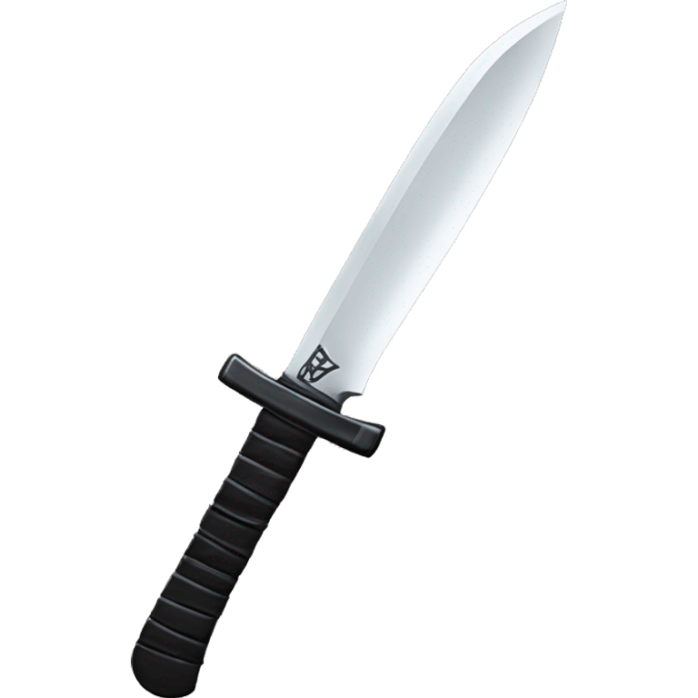 The knife black samurai emoji