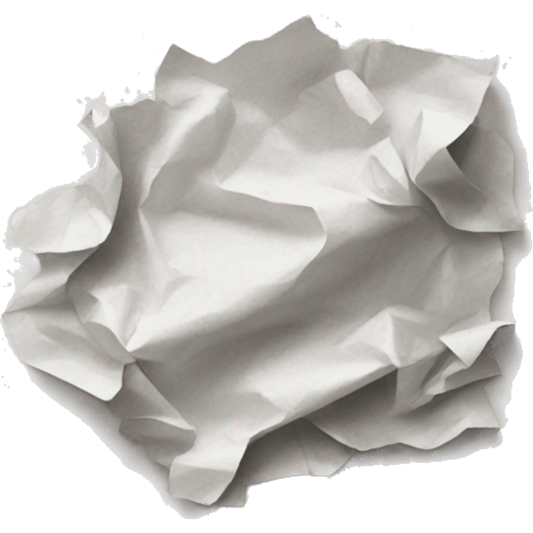 Crumbled paper emoji