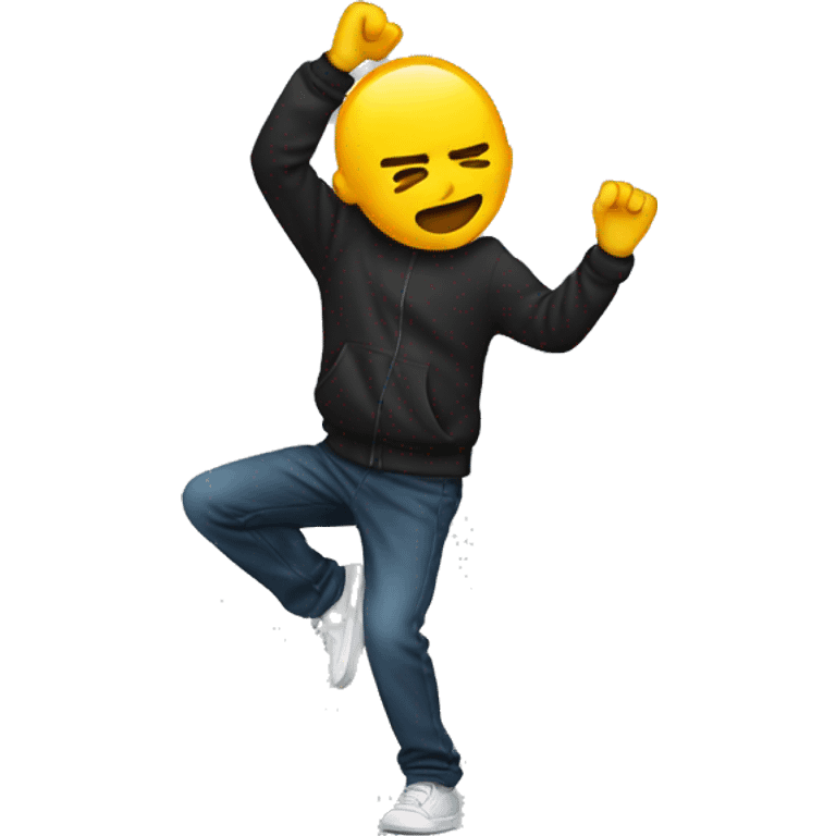 person doing a dab emoji