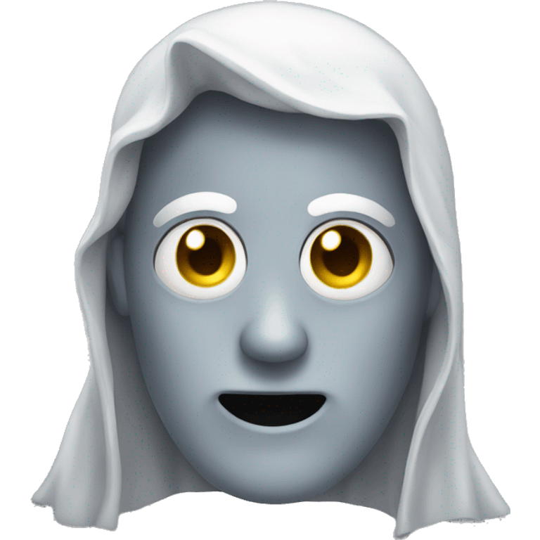 Very grey ghost emoji