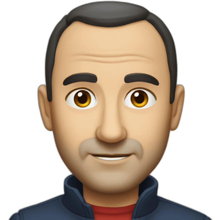 Nikos Aliagas French head emoji