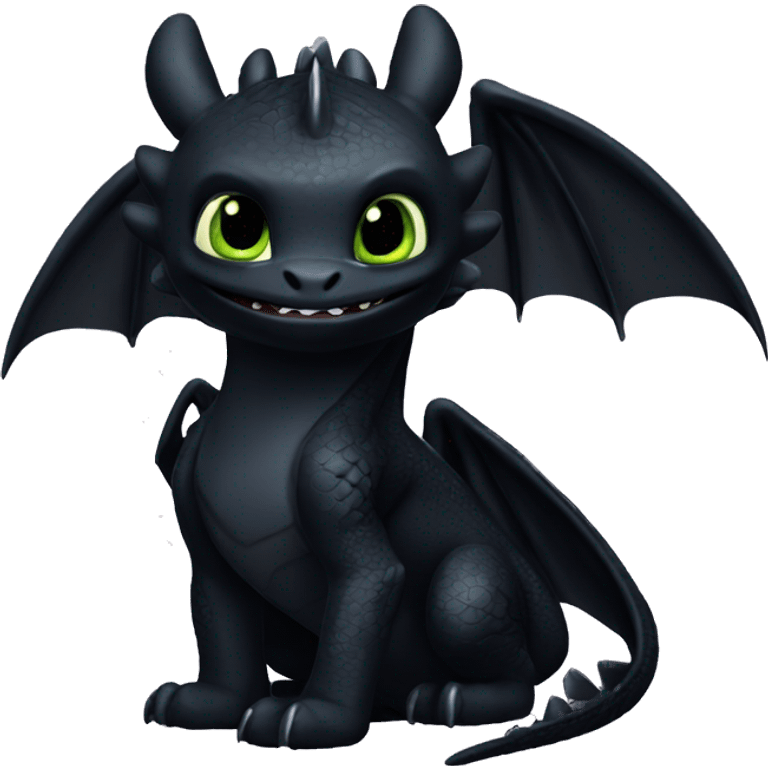 Night Fury Toothless dragon emoji