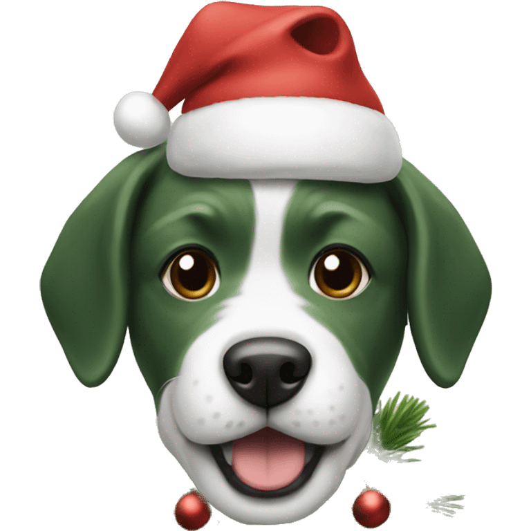 christmas tree dog  emoji