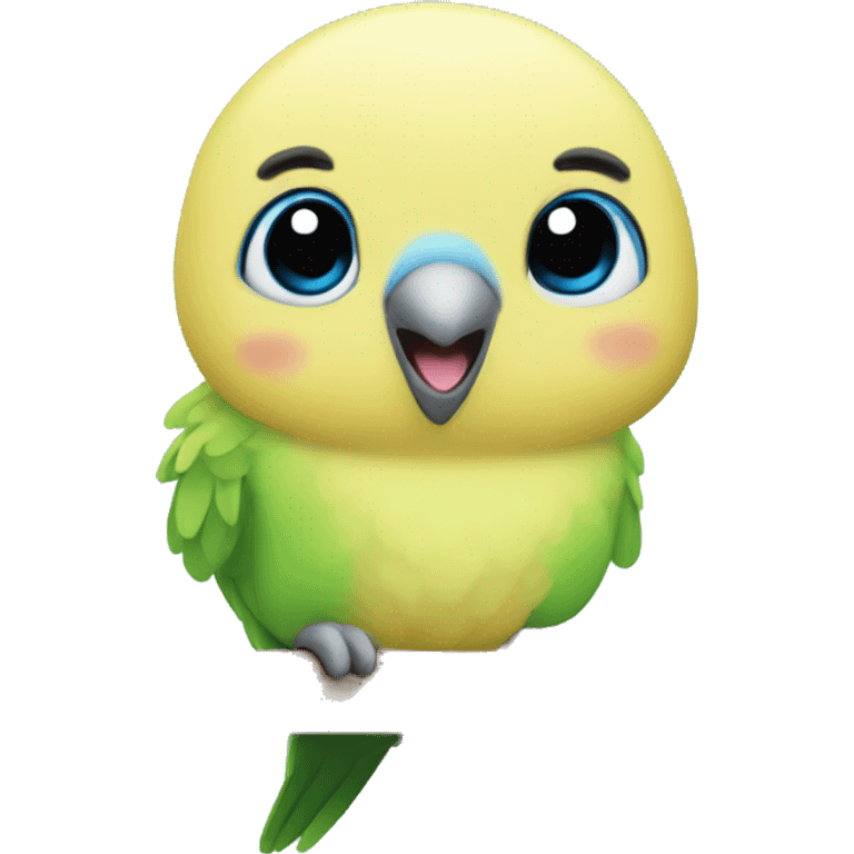 Budgerigar bird emoji