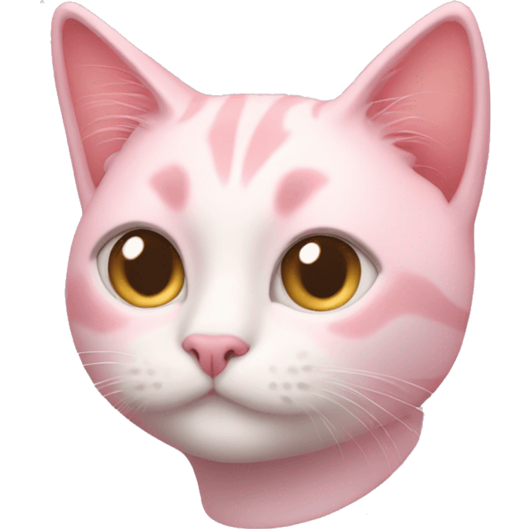 Pastel pink cat  emoji