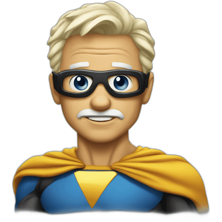 old comic superhero# emoji