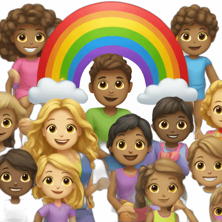 Rainbow playgroup  emoji