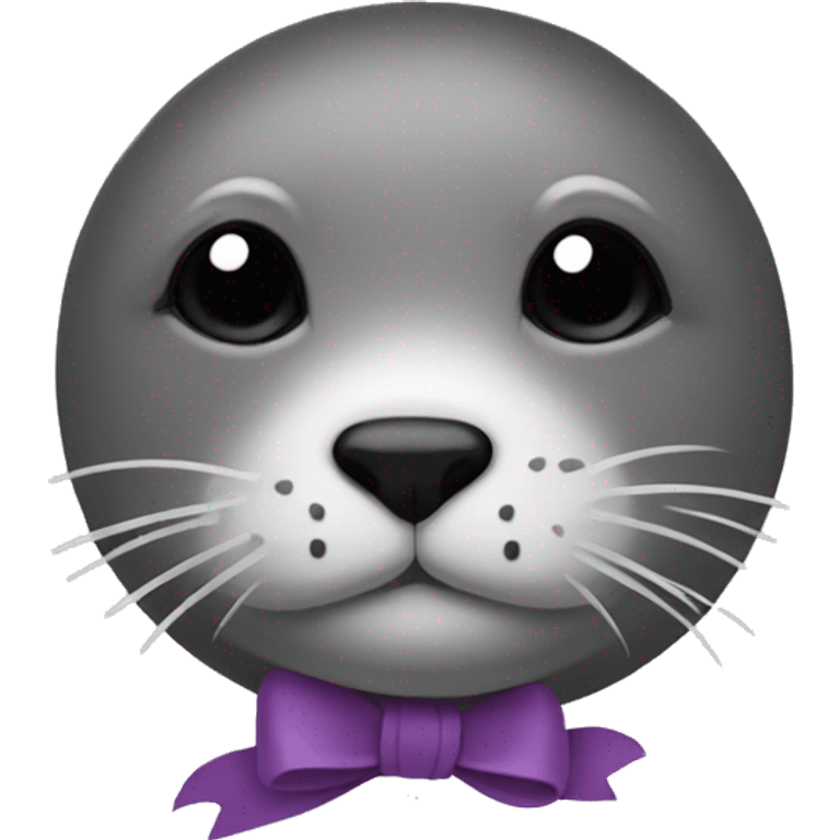 Seal emoji with bow on head emoji