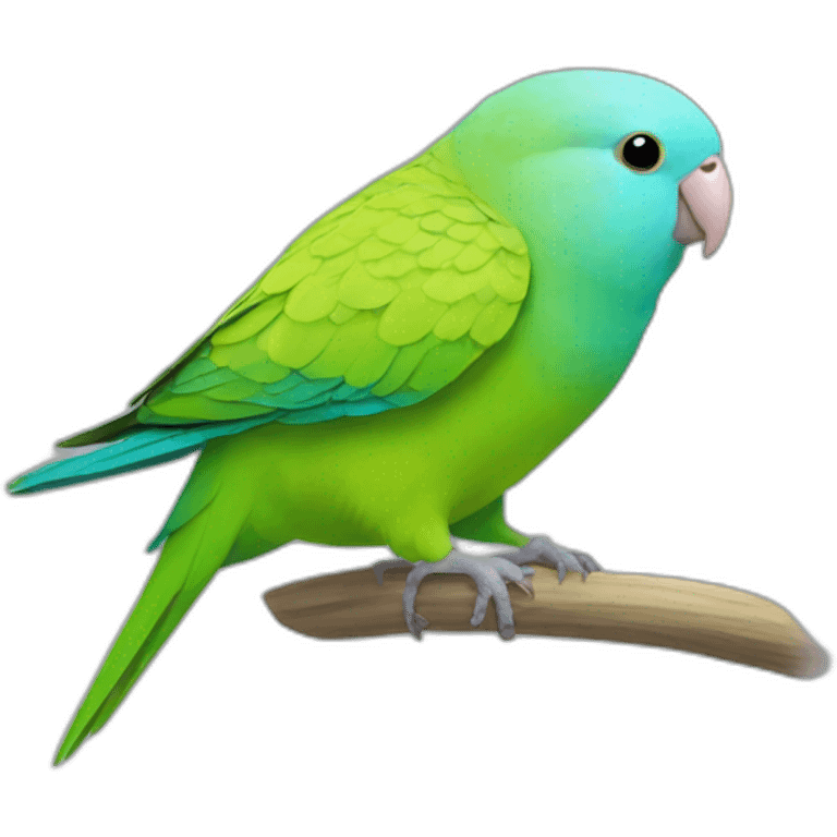 yellow green turquoise parrotlet emoji