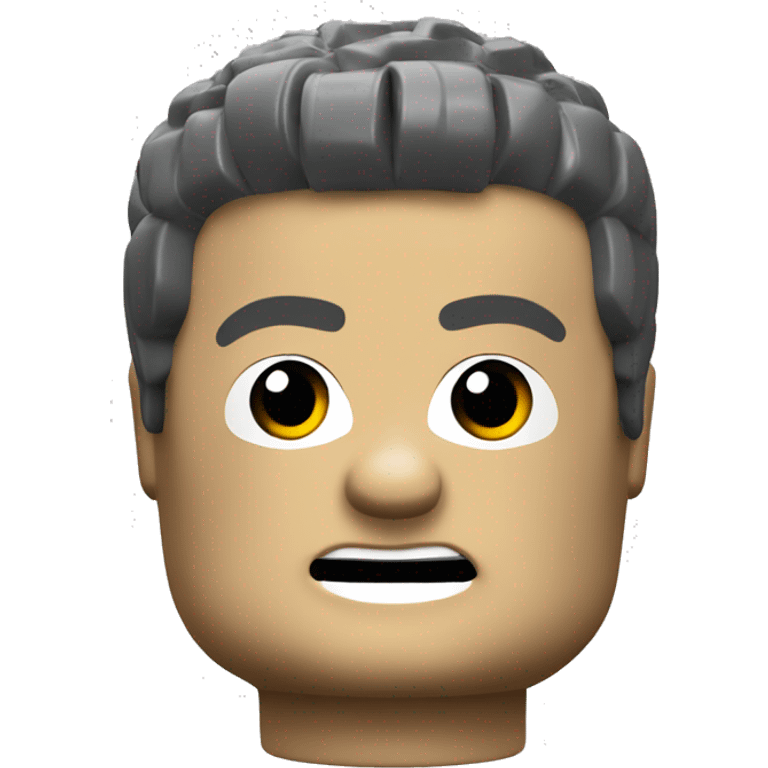 A lego minifigure head emoji