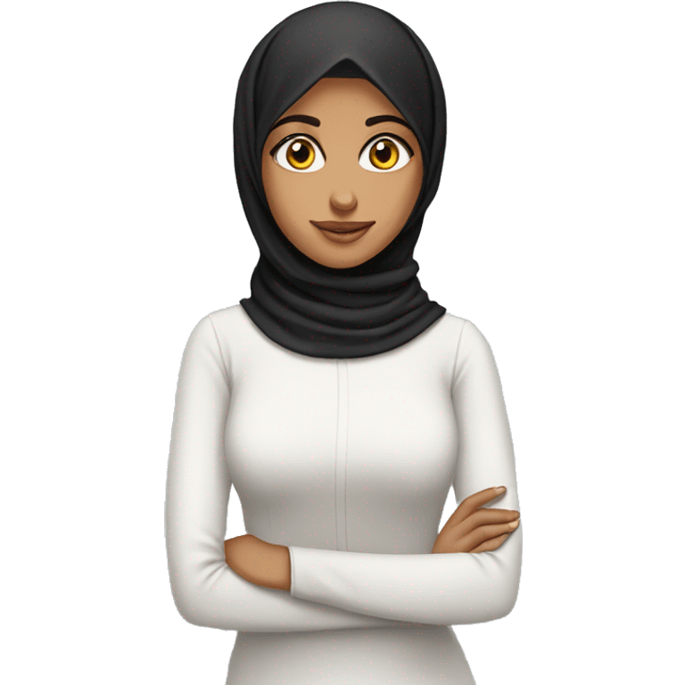 pretty arab girl without hijab emoji