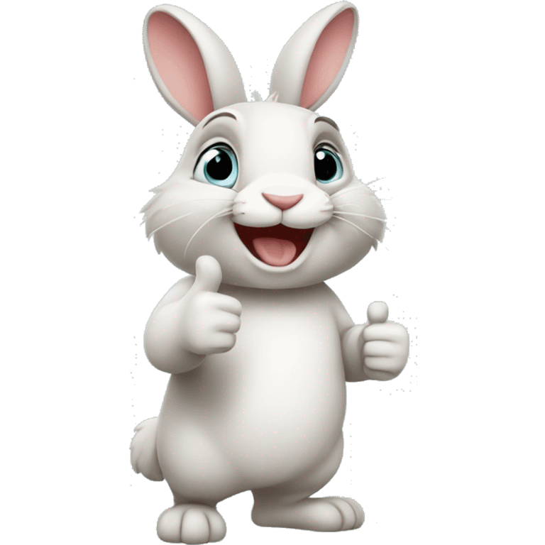 Rabbit giving thumbs up emoji