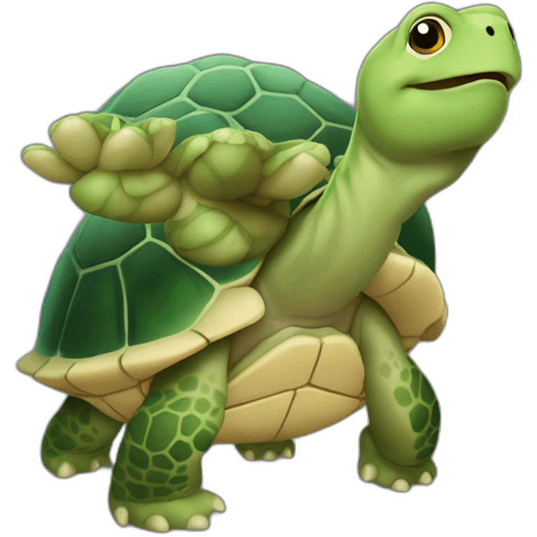 tortue sur tortue emoji