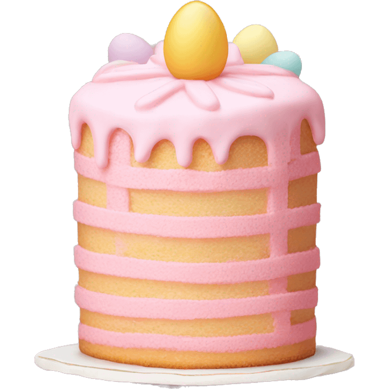 easter light pink cake emoji