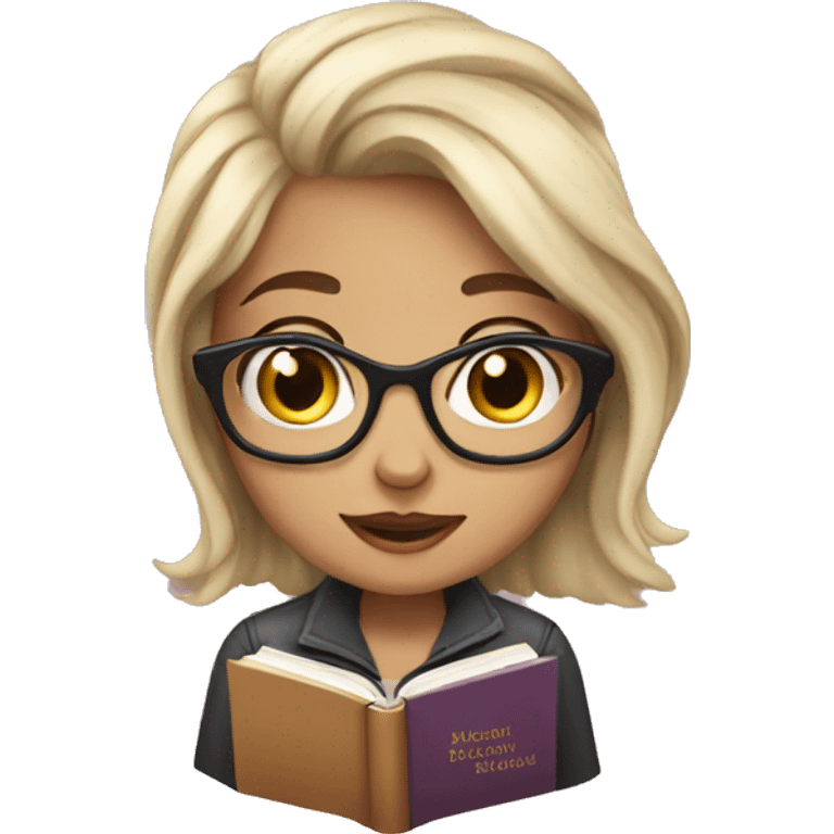 Book girl  emoji