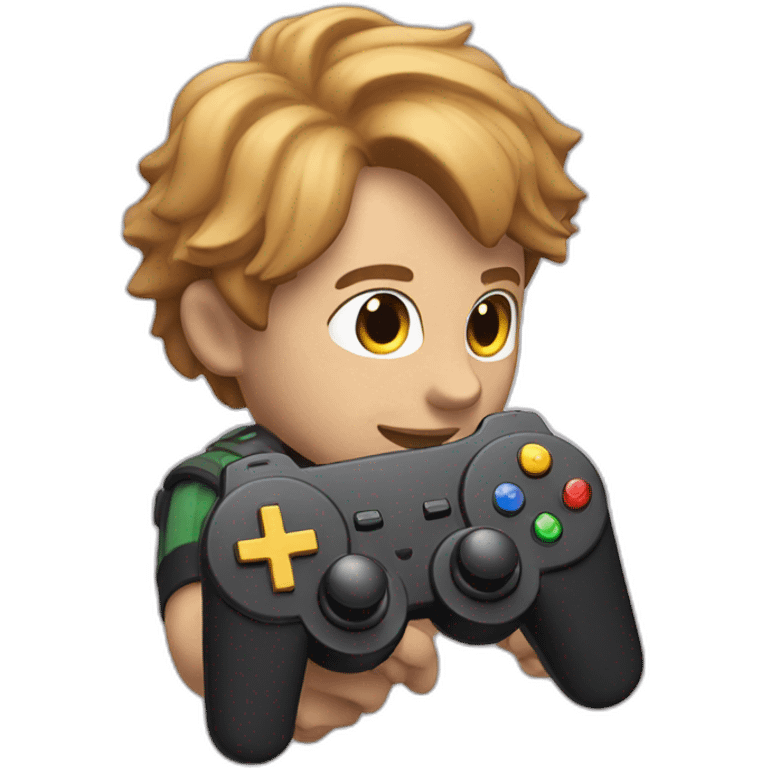 Leon with a controller emoji