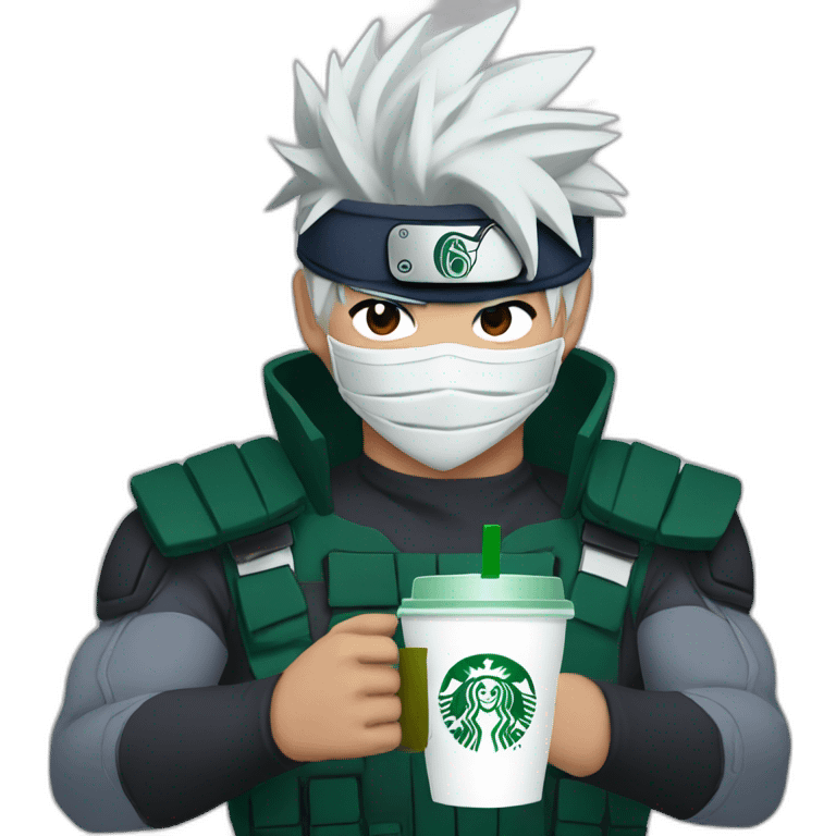 kakashi drinks starbucks emoji