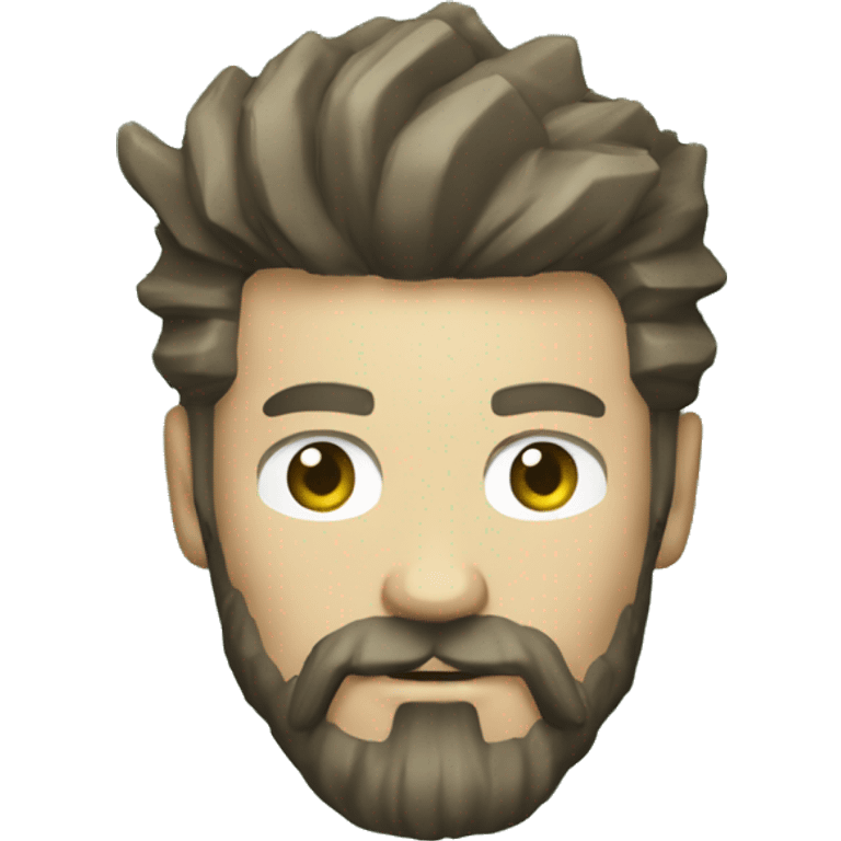 pip boy with fully beard emoji