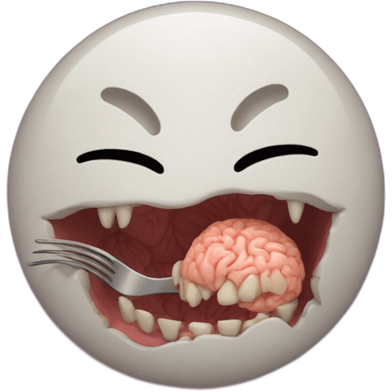 cat eat a brain emoji