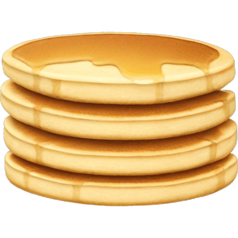 a stack of pancakes light brown emoji