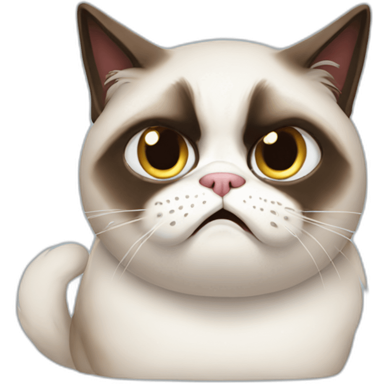 Grumpy cat emoji