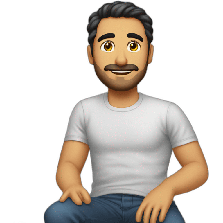 فتاة شعرها اسود وازرق واذنها زعانف سمكة ولها عين زرقاء emoji