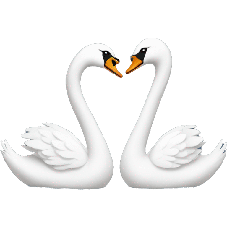 Swan couple emoji