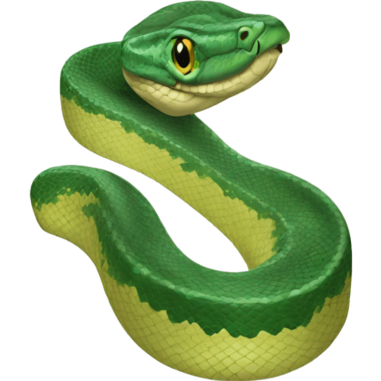 Big Green Indian Python Head emoji