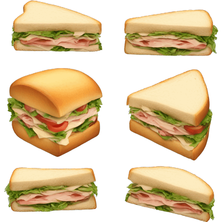 delicious sandwich emoji