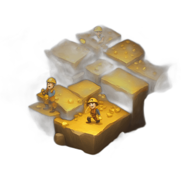 gold mining cave emoji