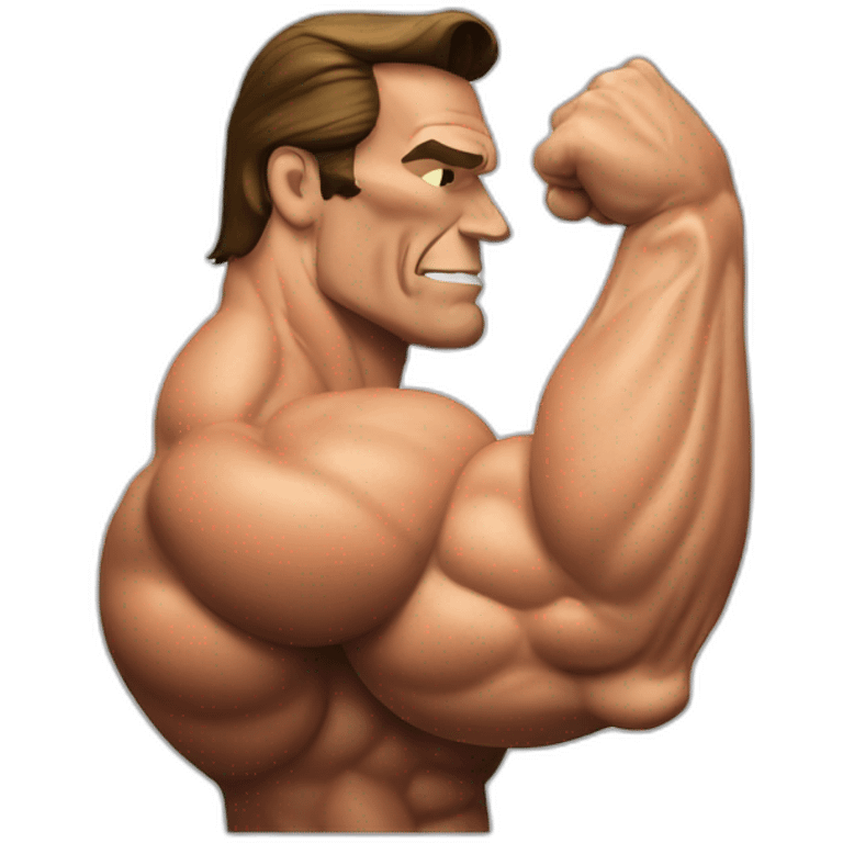 arnold schwarzenegger muscle arm emoji