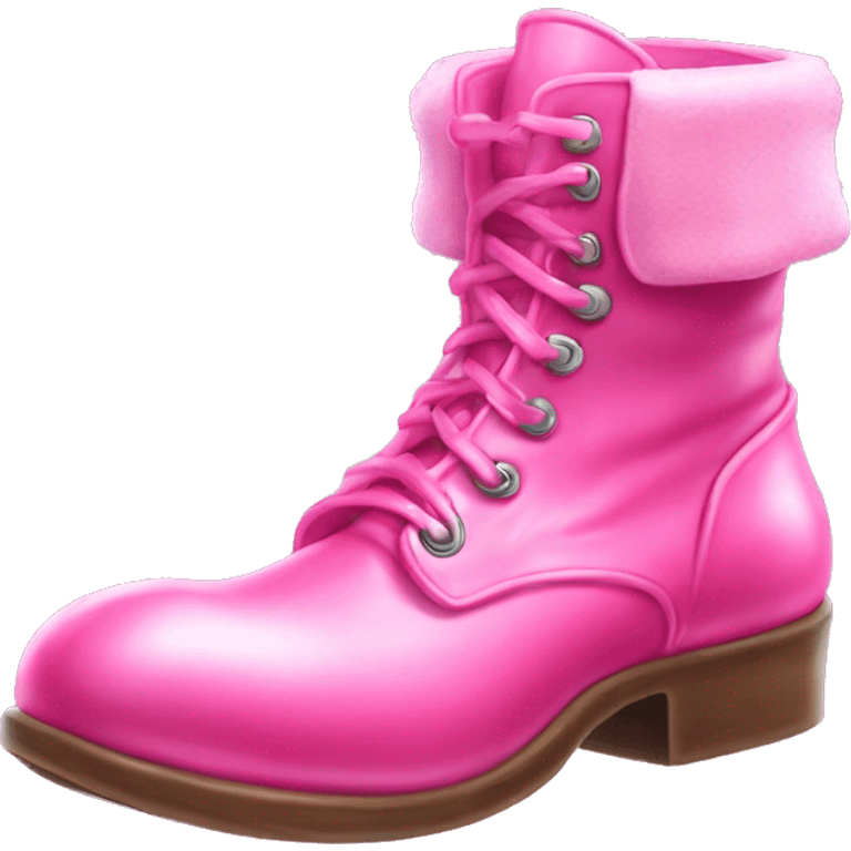 Realistic isolated bubblegum pink elf boots with bells. emoji