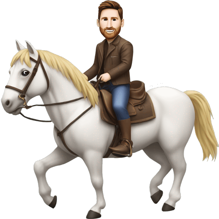 Messi sur un cheval emoji